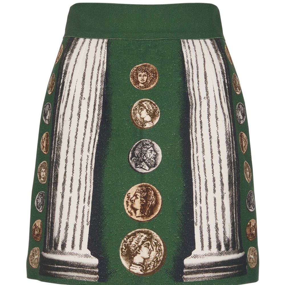 Dolce and Gabbana coin print Skirt